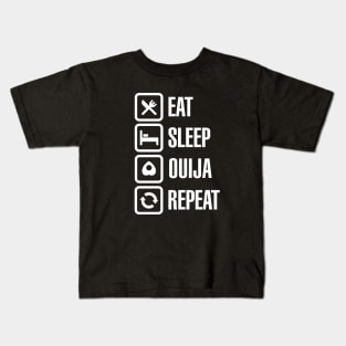 Eat sleep Ouija repeat - spirit Ouija board Kids T-Shirt